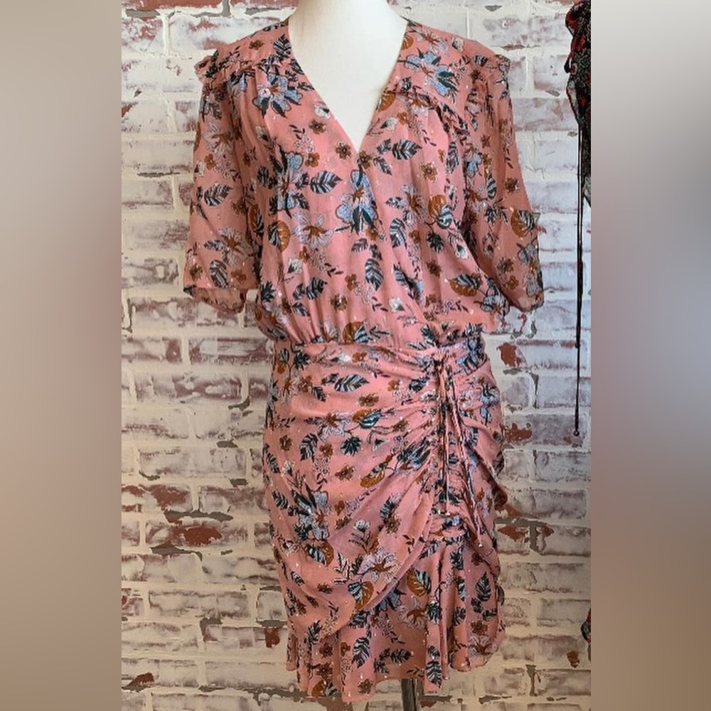 Veronica Beard Dakota Floral Dress, Mauve